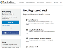 Tablet Screenshot of myaccount.practicaldata.com